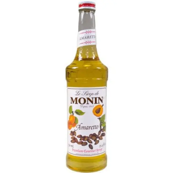 Monin Amaretto Syrup - Cocktail & Coffee Flavor - 750ml Bottle