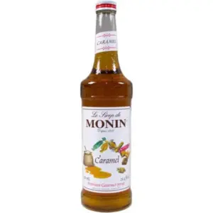 Monin Caramel Syrup 25.4 oz - Rich Flavor for Coffee & Desserts