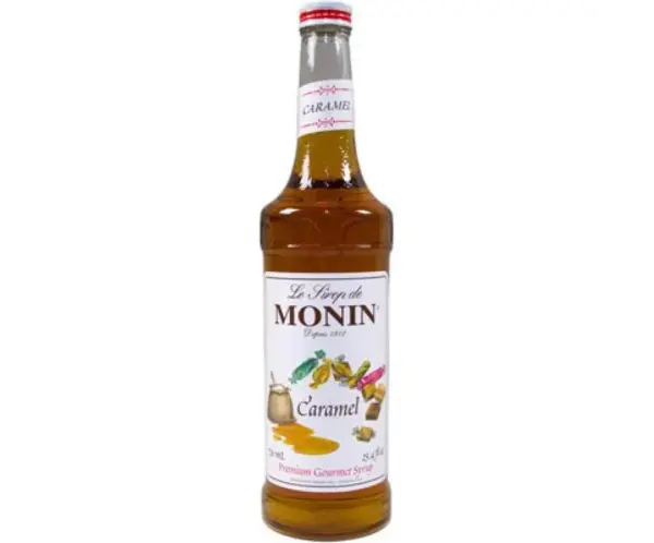 Monin Caramel Syrup 25.4 oz - Rich Flavor for Coffee & Desserts
