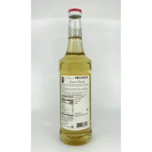 Monin French Vanilla Syrup 25.4 oz - Premium Coffee & Cocktail Flavoring