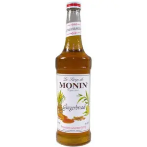 Monin Gingerbread Syrup 25.4oz for Coffee & Drinks