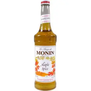 Monin Maple Spice Syrup 25.4 oz - Rich Flavor for Coffee & Cocktails