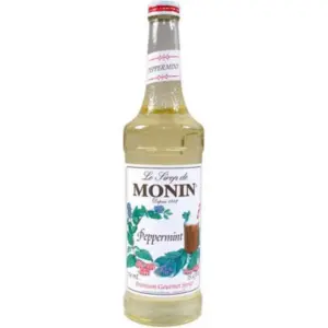 Monin Peppermint Syrup 25.4 oz for Cocktails & Drinks