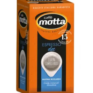 Motta Decaf Coffee Pods 50 Count - E.S.E. Compatible Espresso Capsules
