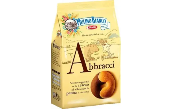 Mulino Bianco Abbracci Cocoa Cream Cookies 12.35 oz Pack - Image 2