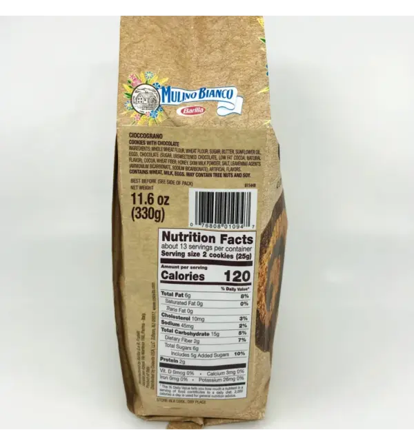 Mulino Bianco Cioccograno Chocolate Breakfast Biscuits 12.35 oz - Image 3