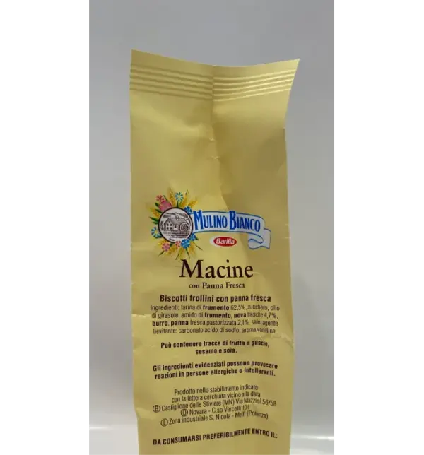 Mulino Bianco Macine Panna Fresca Italian Cookies 12.35oz