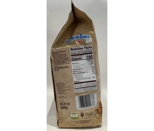 Mulino Bianco Molinetti Whole Wheat Biscuits 800g Healthy Snack - Image 2