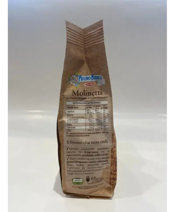 Mulino Bianco Molinetti Whole Wheat Biscuits, 12.35 oz