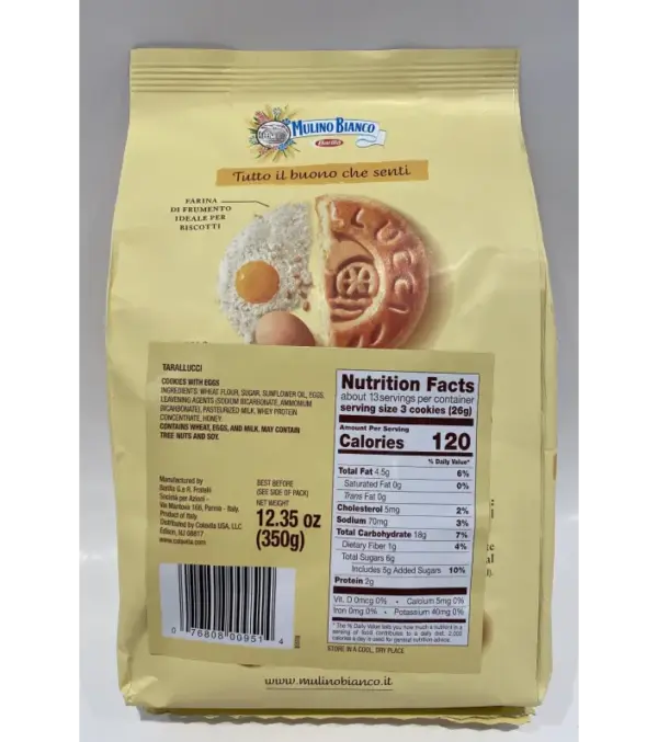 Mulino Bianco Tarallucci Italian Cookies 12.35 oz Pack