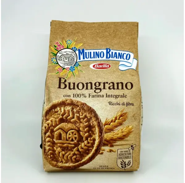 Mulino Bianco Whole Grain Biscuits 350g Pack