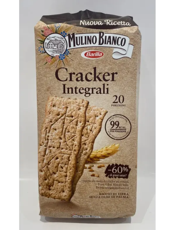 Mulino Bianco Whole Wheat Crackers 500g - Healthy Italian Snacks - Image 2