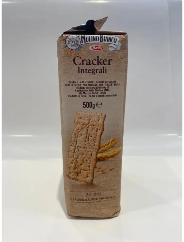 Mulino Bianco Whole Wheat Crackers 500g - Healthy Italian Snacks - Image 3