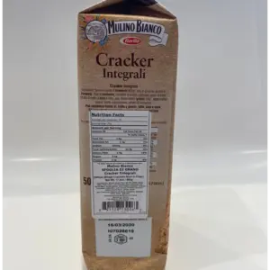 Mulino Bianco Whole Wheat Crackers 500g - Healthy Italian Snacks
