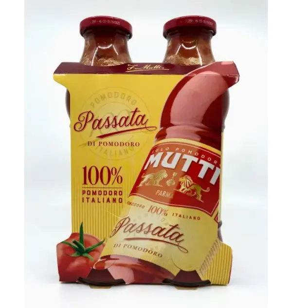Mutti Tomato Passata Sauce Double Pack 49.4oz (2x700g) Italian Pasta Sauce - Image 2
