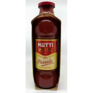 Mutti Tomato Passata Sauce Double Pack 49.4oz (2x700g) Italian Pasta Sauce