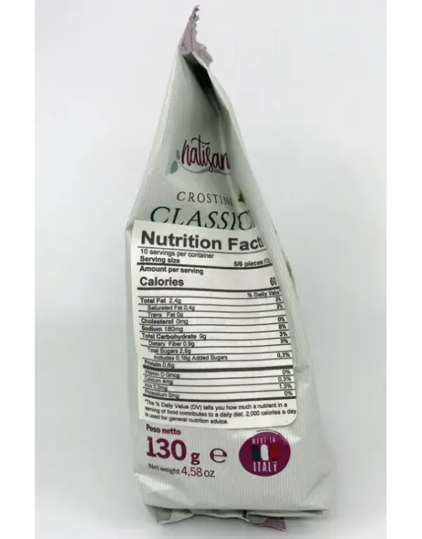 Natisani Gluten Free Crostini Classic Crackers 130g - Image 2