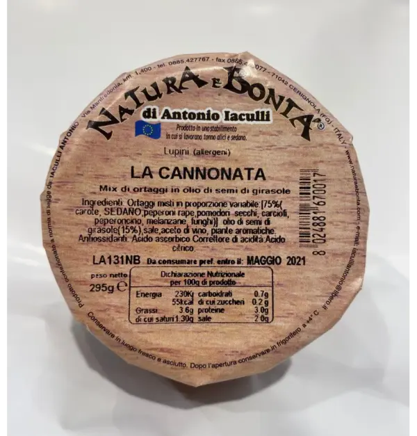 Natura e Bonta La Cannonata Vegetable Spread 10.4 oz - Image 2