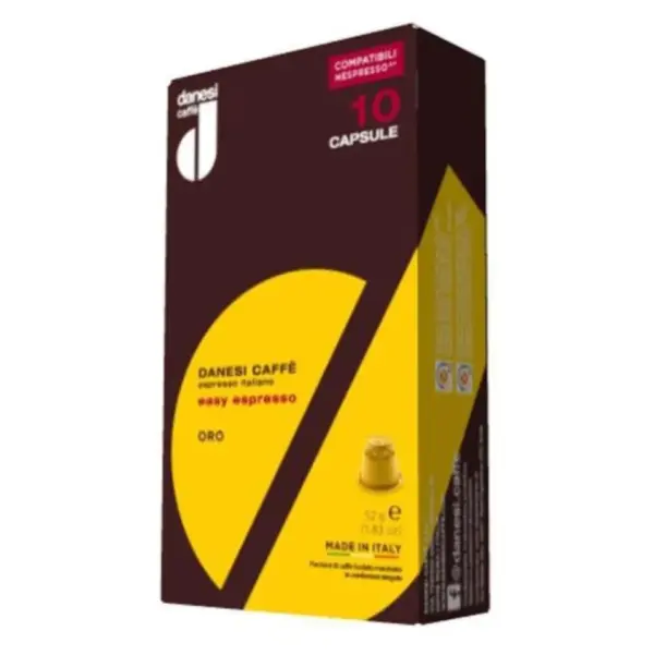 Nespresso Compatible Danesi Espresso Oro 10 Count Capsules