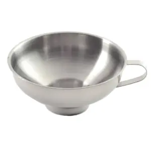 Norpro Stainless Steel Wide Mouth Funnel with Grip Handle