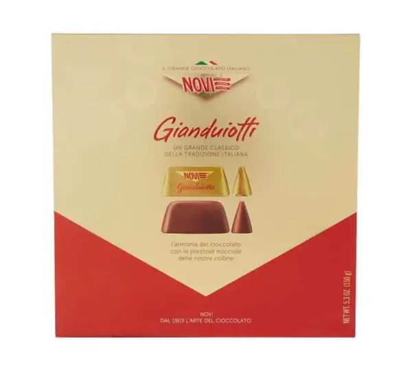 Novi Gianduiotti Chocolate Box 150g - Italian Hazelnut Treats