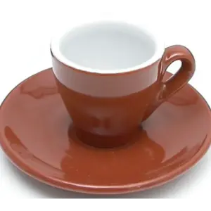 Nuova Point Milano 6-Piece Brown Espresso Cup & Saucer Set