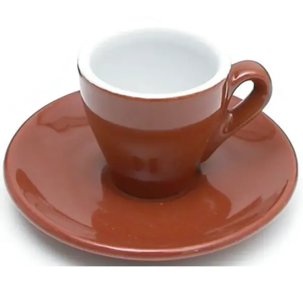 Nuova Point Milano 6-Piece Brown Espresso Cup & Saucer Set