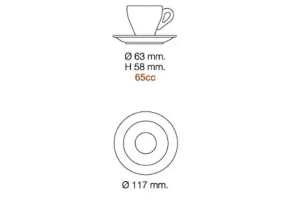 Nuova Point Milano White Espresso Cup Set - 6 Pieces - Image 2