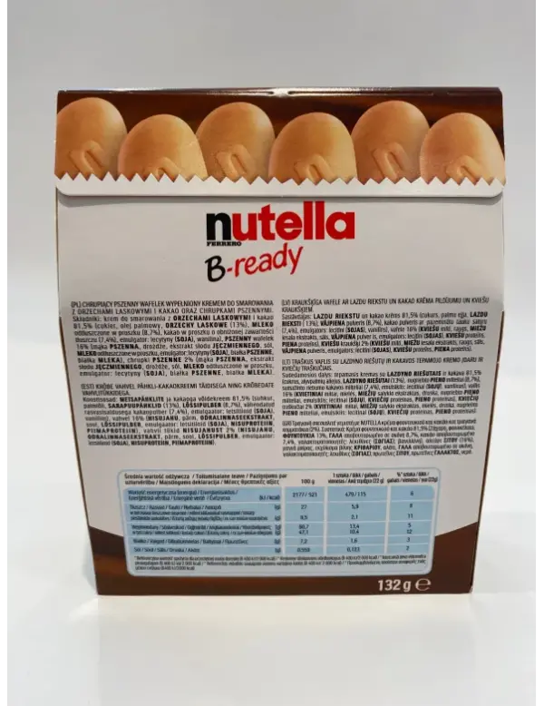 Nutella B-Ready Snack Bars, 6-Pack - Image 2