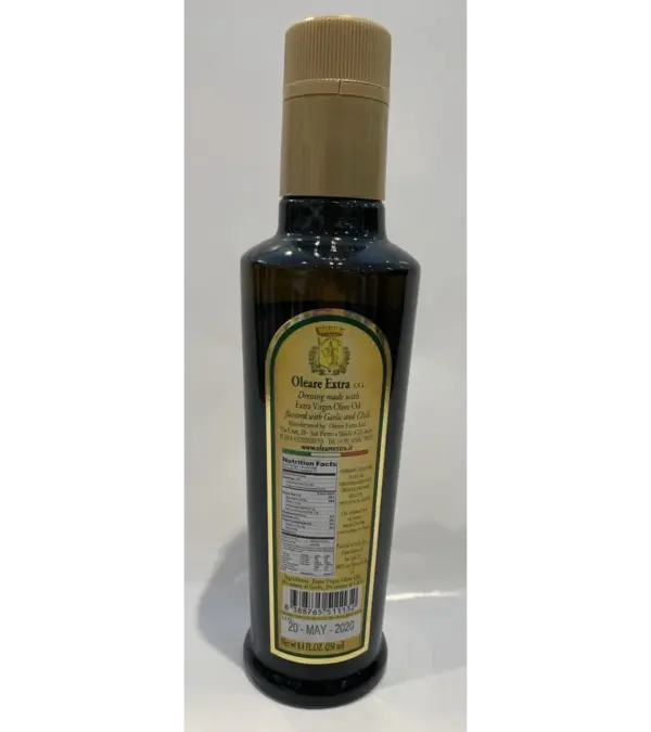 Oleare Extra Virgin Garlic Chili Olive Oil 250ml - Image 2