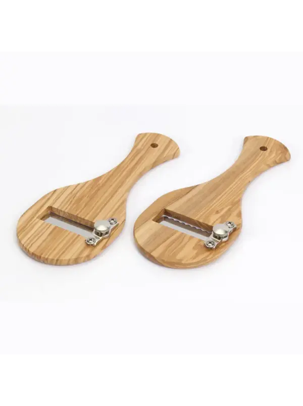 Olive Wood Truffle Slicer - Handcrafted Kitchen Tool V265