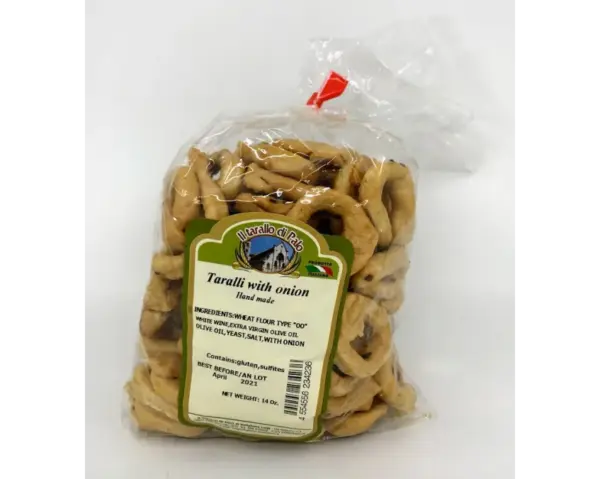 Onion Taralli Italian Snack by Il Tarallo 14oz