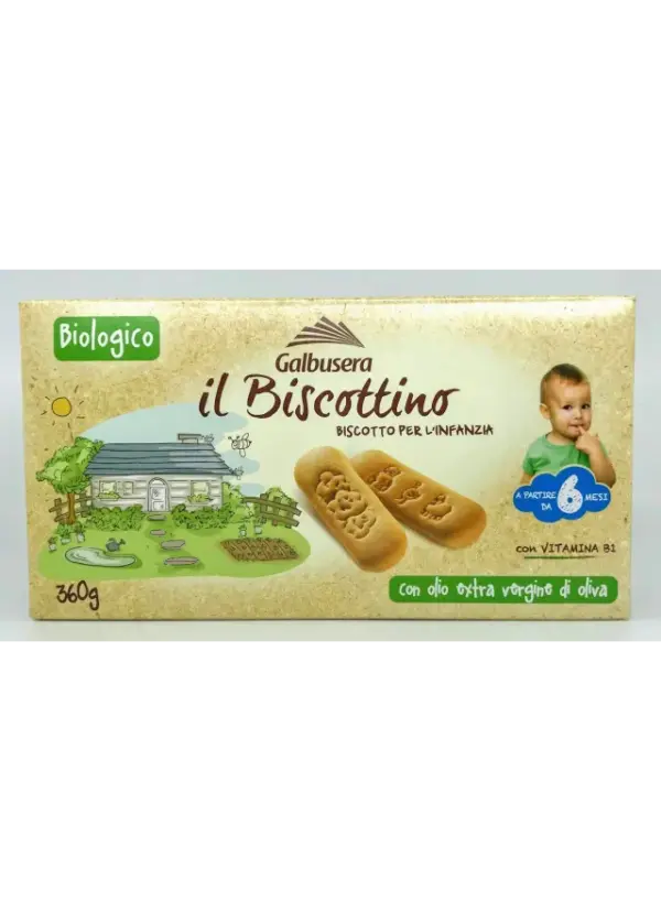 Organic Baby Teething Biscuits Galbusera 360g