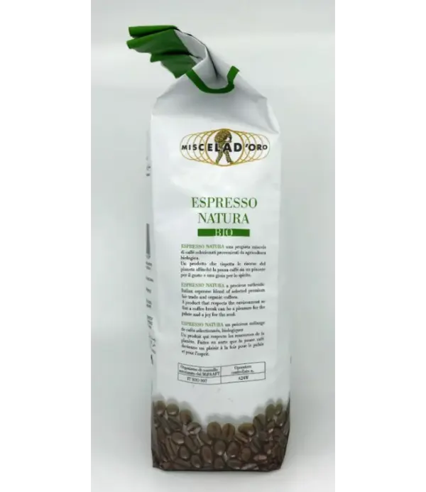 Organic Espresso Beans Miscela d'Oro Natura 2 lb Bag - Image 2
