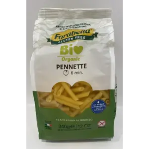 Organic Gluten Free Pennette Pasta by Farabella, 12 oz