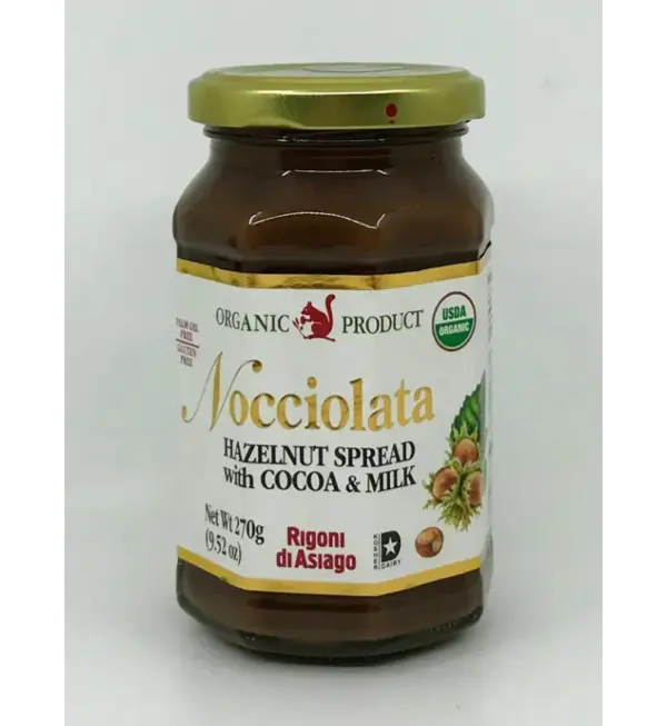Organic Hazelnut Chocolate Spread - Nocciolata 270g Jar - Image 2