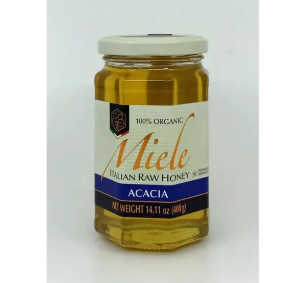 Organic Raw Acacia Honey Italian 400g - Image 2