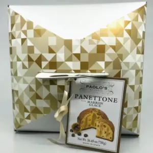 Paolo's Panettone with Marron Glacé - 750g Italian Christmas Cake