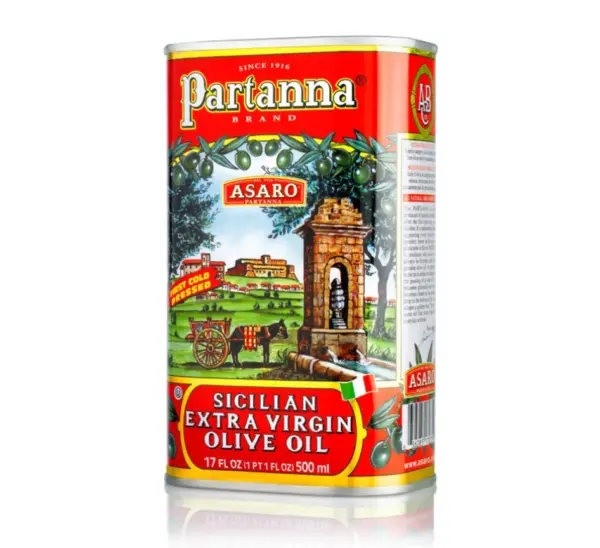 Partanna Sicilian Extra Virgin Olive Oil Cold-Pressed 500ml