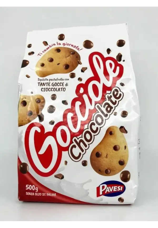 Pavesi Gocciole Chocolate Cookies 500g Pack - Italian Biscuits - Image 2