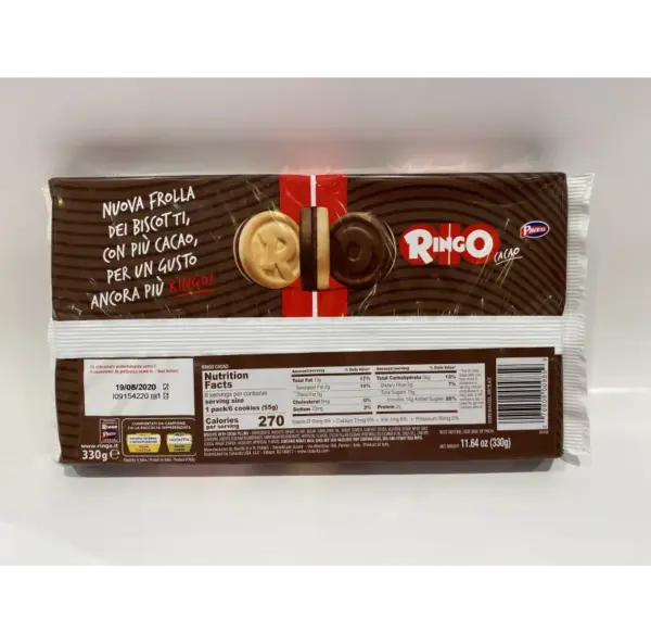 Pavesi Ringo Cacao Chocolate Snack Bar 330g