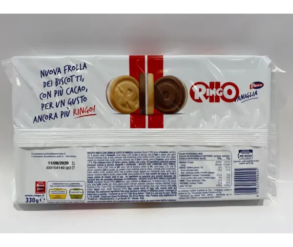 Pavesi Ringo Vanilla Family Pack Cookies 330g