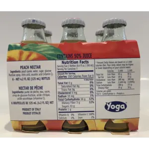 Peach Juice Bottle 750ml (25 Fl Oz) Refreshing Beverage
