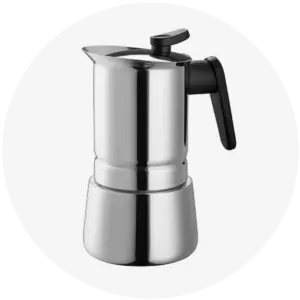 Pedrini Stainless Steel Moka Pot for Espresso Brewing