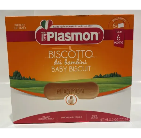 Plasmon Baby Biscuits 320g - Healthy Snack for Infants 11.3 oz