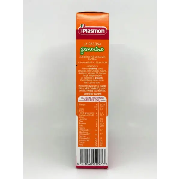 Plasmon Gemmine Pastina for Babies 340g - Organic Pasta - Image 3