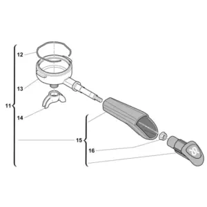 Rancilio Silvia Portafilter Holder Replacement - Complete Set