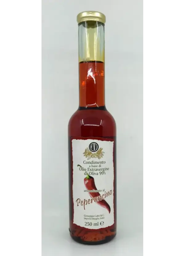 Red Pepper Infused Extra Virgin Olive Oil - Calvi 250ml - Image 2