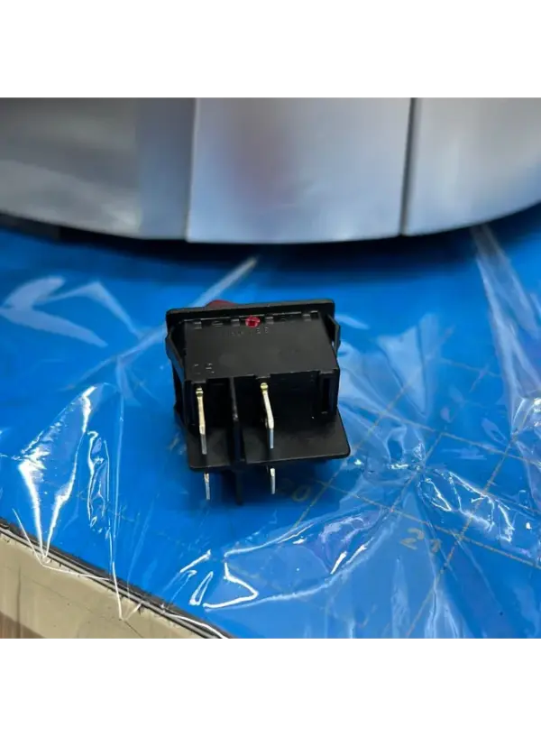 Red Power Switch - Durable On/Off Control for Electronics
