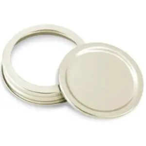 Regular-Mouth Canning Lids and Bands, 12 Pack Loose